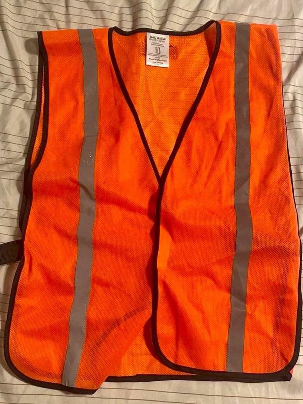 High-Visibility Safety Vest - Orange Reflective Work Vest